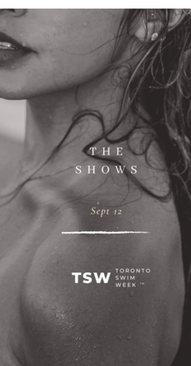 Toronto Swim Week Season 01 launch editorial artwork